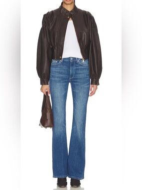 DL1961 Bridget High Rise Bootcut Jeans 31"W Blue 33"L Inseam Tall Stretch